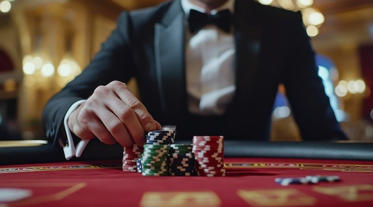 Panel kontrol taruhan dan putaran di Fortune Ox